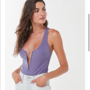 Urban Lavender Low V-neck Bodysuit
